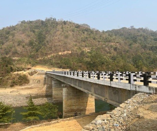 A view of the Doyang Bridge in Liphanyan, Wokha under Nagaland Foothills Road. (Morung file photo)